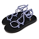 Teva 涼鞋 W Voya Infinity 女鞋 黑 映像紫 輕量 記憶鞋床 羅馬鞋 綁帶 1019622PIMN product thumbnail 1