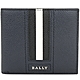 BALLY Tonett 黑白條紋証件卡層對折短夾(深藍色) product thumbnail 1