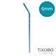 TiKOBO 鈦工坊純鈦餐具 6mm 皇室藍 環保抗菌彎式細吸管 (附收納袋+清潔刷)(快) product thumbnail 1