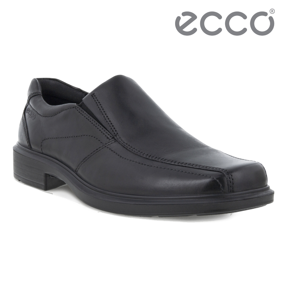 ECCO HELSINKI CLASSIC 方頭紳士套入式正裝皮鞋 網路獨家 男鞋 黑色