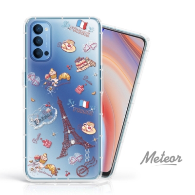 Meteor OPPO Reno4 奧地利水鑽殼 - 甜點巴黎