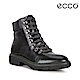 ECCO CREPETRAY HYBRID L 帥氣復古銅釦個性高筒靴 女-黑 product thumbnail 2