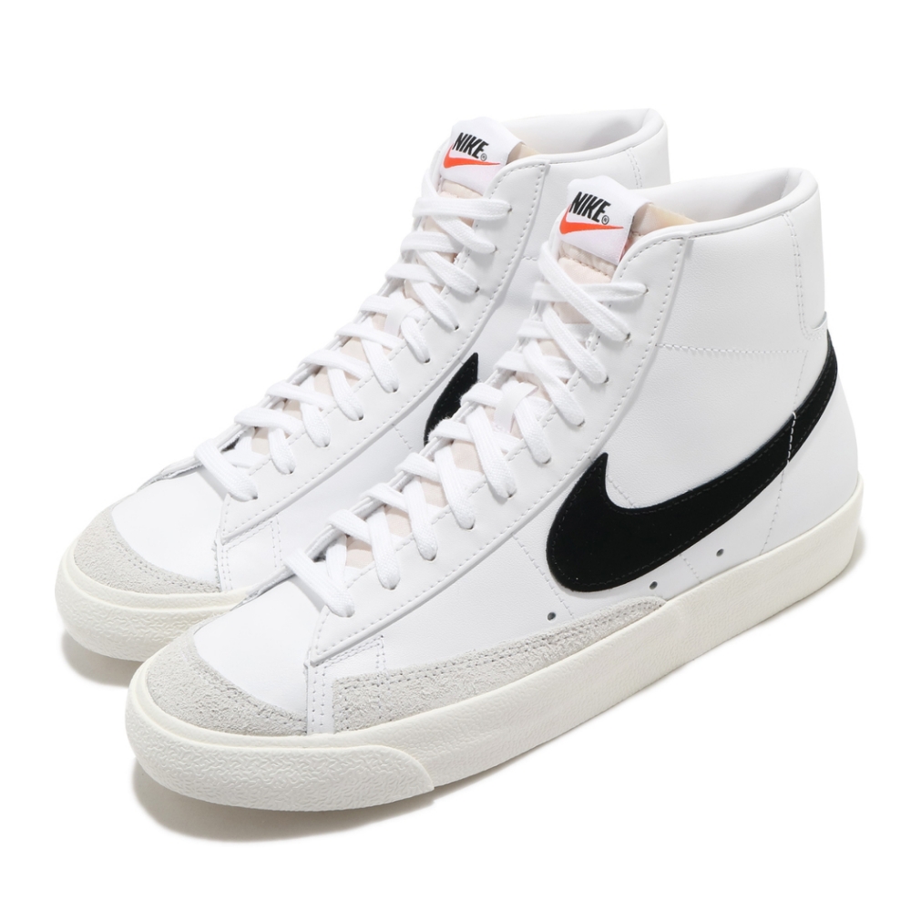 Nike 休閒鞋Blazer Mid 77 運動男女鞋復古VNTG 情侶款球鞋穿搭簡約白黑