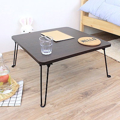 頂堅 [折合腳]折疊桌/野餐桌/和室桌-寬60x高31/公分-二色