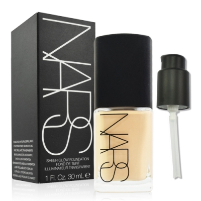 NARS 玩美光透美白粉底液 多色可選 30ml+壓頭