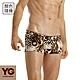 【YG】豹紋萊卡彈性平口褲-顏色隨機 product thumbnail 1