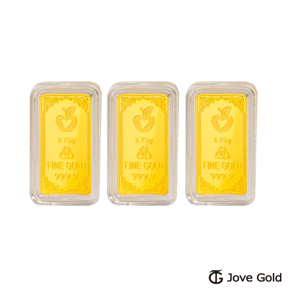 Jove gold 守護平安黃金條塊 - 壹台錢*3（共参台錢）