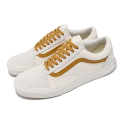 Vans 休閒鞋 Old Skool Vintage Pop 男鞋 白 黃 緩震 麂皮 滑板鞋 板鞋 VN0005UFBLS