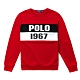 Polo Ralph Lauren 經典貼布文字大學T恤(太空棉)-紅色 product thumbnail 1