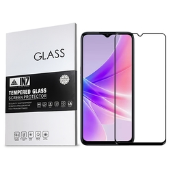 IN7 OPPO A77 5G (6.5吋) 高清 高透光2.5D滿版9H鋼化玻璃保護貼-黑色