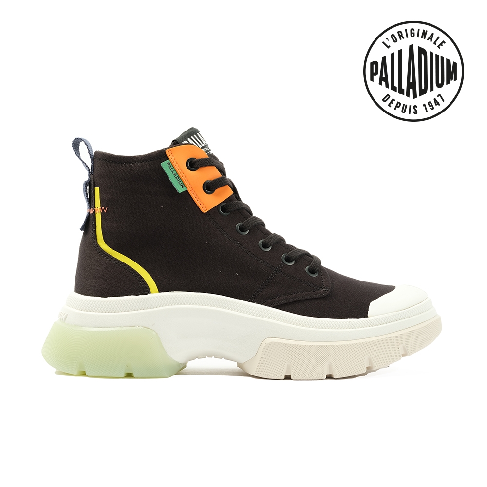 PALLADIUM PALLAWAVE MID METRO有機棉靴-女-黑