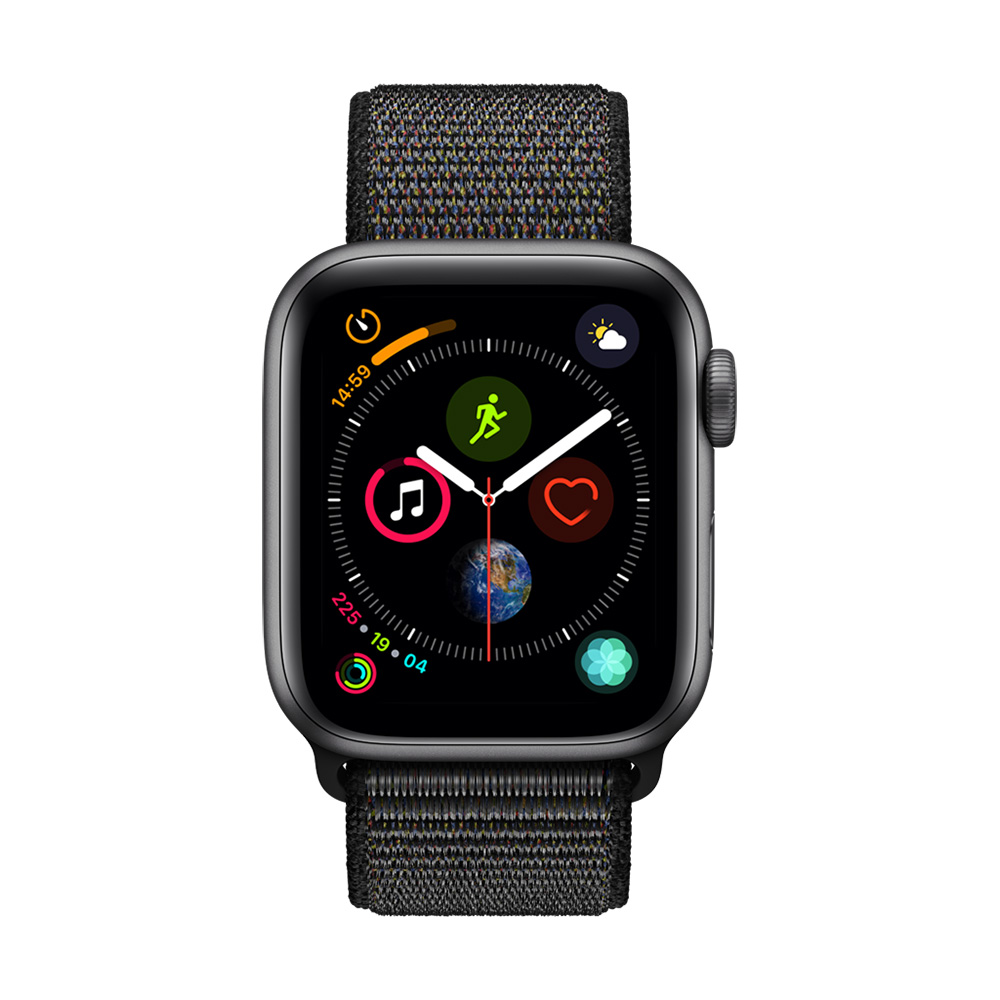 Apple Watch Series 4(GPS+網路)40mm太空灰鋁金屬錶殼+黑色錶環