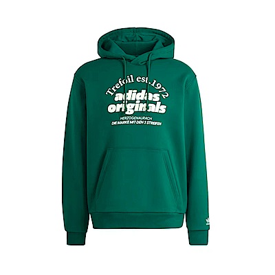 Adidas GRF Hoodie IS1412 男 連帽 上衣 帽T 運動 復古 休閒 刷毛 保暖 舒適 綠