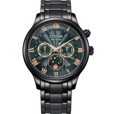 CITIZEN 星辰 Eco-Drive 極光月相時尚大錶面腕錶(AP1055-87X)