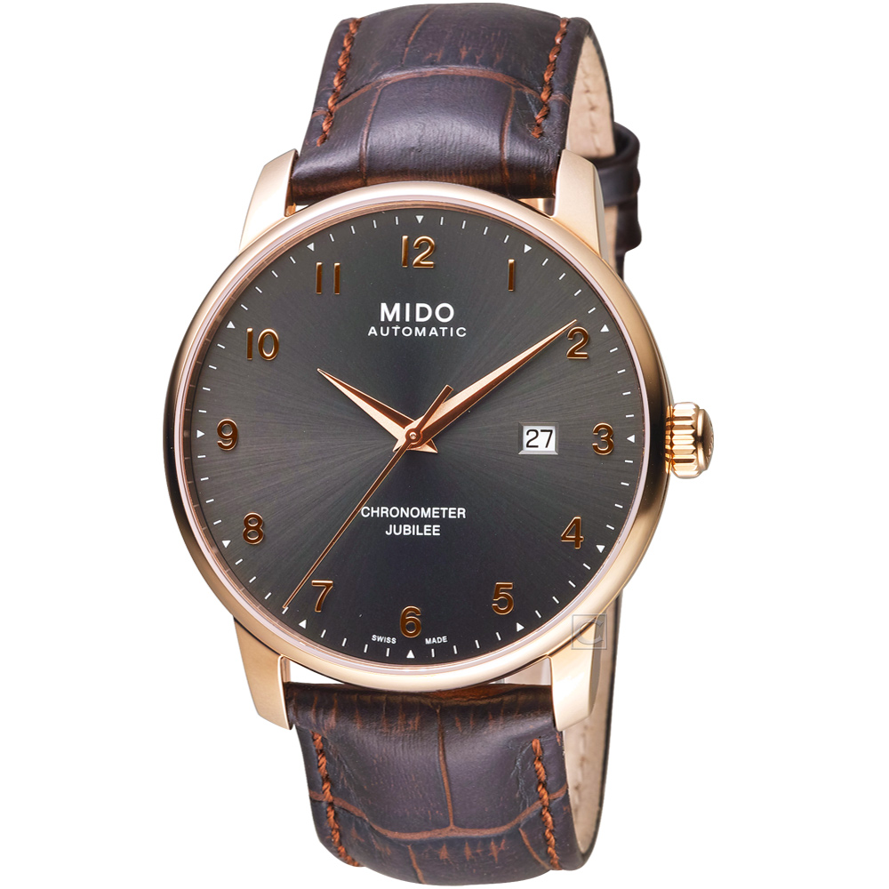 【MIDO 美度】官方授權 BARONCELLI JUBILEE天文台機械錶M0376083606200