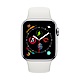 Apple Watch Series 4(GPS+網路)40mm銀色鋁金屬錶殼+白色錶帶 product thumbnail 1