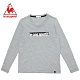 le coq sportif 法國公雞牌休閒長袖T恤 男-麻灰 product thumbnail 2