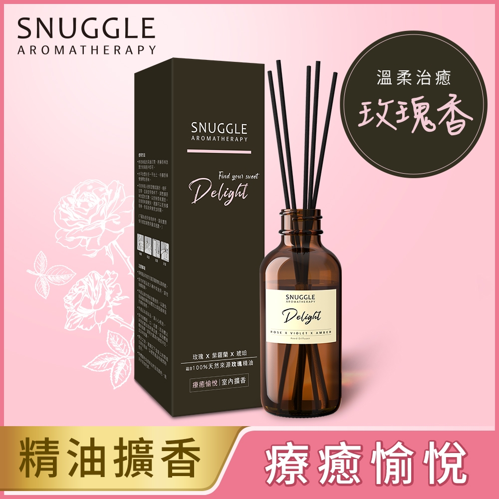 【熊寶貝】精油香氛室內擴香(兩款任選) 100ml-療癒愉悅 (玫瑰香)