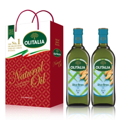 Olitalia奧利塔玄米油禮盒組(1000mlx2瓶)(時時樂)