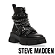 STEVE MADDEN-TRANQUIL 鉚釘銀鏈厚底軍靴-黑色 product thumbnail 1