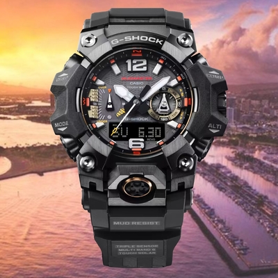 CASIO 卡西歐 G-SHOCK Master of G 泥人 太陽能藍芽 防塵防泥電波錶 GWG-B1000EC-1A