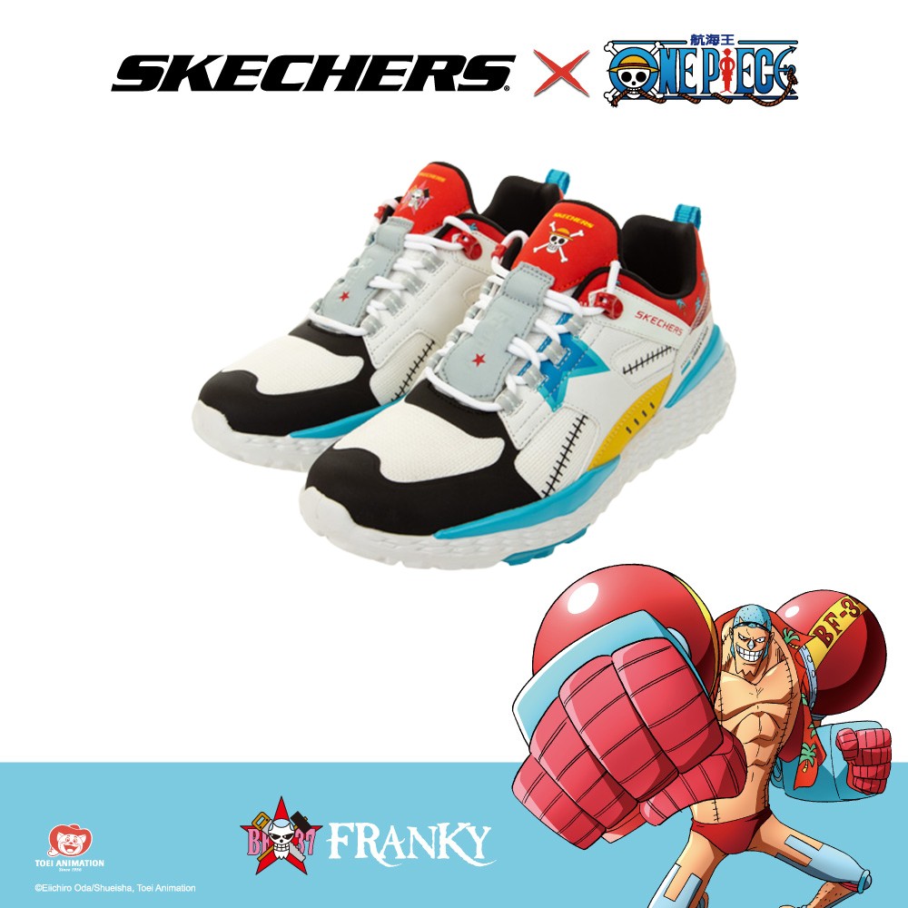 SKECHERS 休閒鞋 男休閒 ONE PIECE 聯名款 - 佛朗基 MONSTER - 894037WMLT