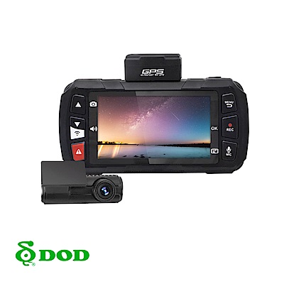 DOD CS9 SONY感光 1440P高畫質+GPS測速 雙鏡頭行車紀錄器-快