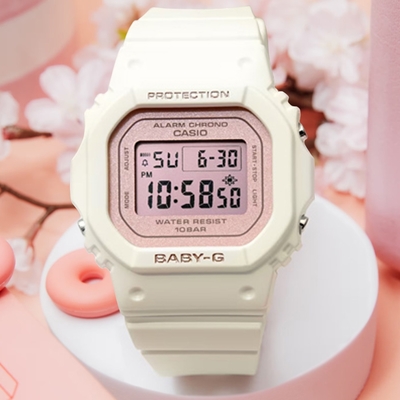 CASIO 卡西歐 BABY-G 春日清新電子腕錶 禮物推薦 畢業禮物 42.1*37.9mm / BGD-565SC-4