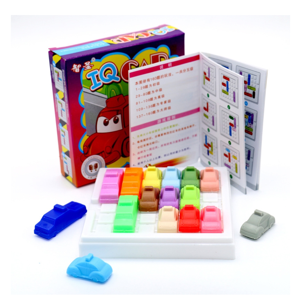 colorland益智玩具 汽車磚塊邏輯遊戲 親子桌遊 幼兒早教玩具(汽車解謎)