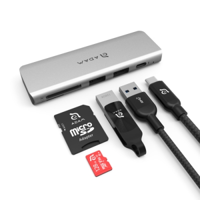 亞果元素 CASA Hub 5E USB3.1 USB-C 5 port 多功能集線器