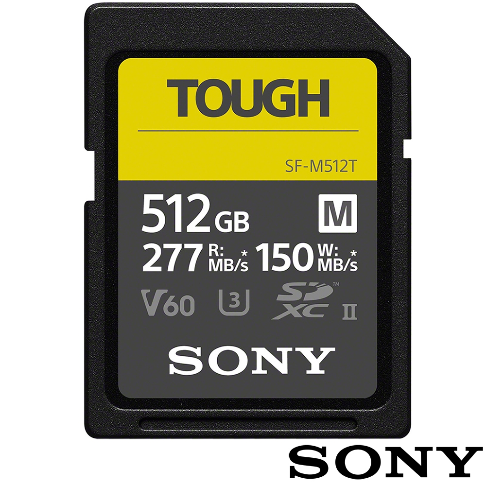 SONY SF-M512T SD SDXC 512G/GB 277MB/S TOUGH UHS-II 高速記憶卡(公司貨) C10 U3 V60 支援4K 錄影