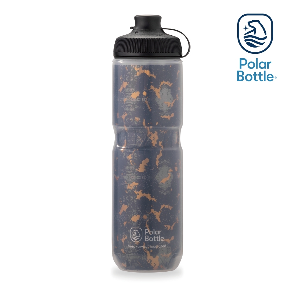 【Polar Bottle】24oz MUCK 雙層保冷噴射水壺 SHATTER 棕黑