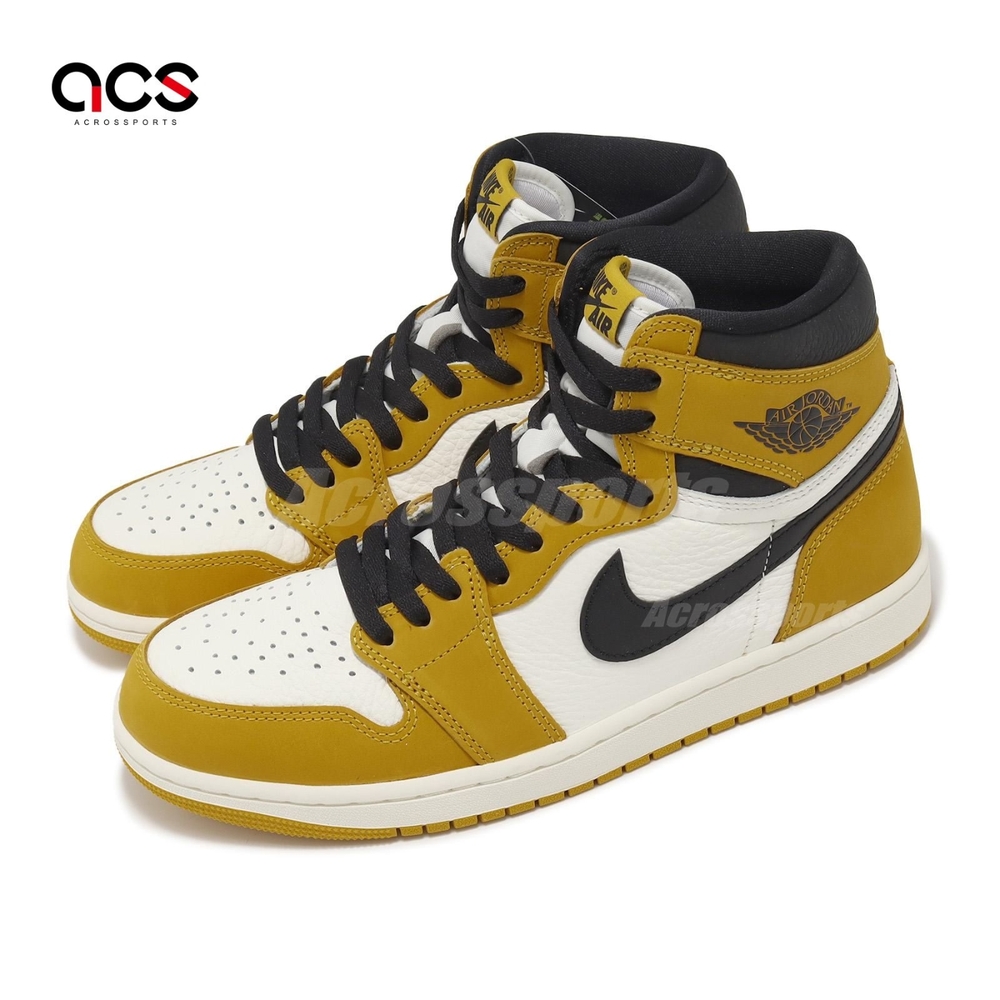 Nike 休閒鞋Air Jordan 1 Retro High OG Yellow Ochre 黃男鞋DZ5485