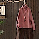 幾何菱格寬鬆高領毛衣套頭針織衫-設計所在 product thumbnail 5
