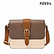 FOSSIL Zoey 翻蓋真皮斜背包-米白色 ZB11022103 product thumbnail 1