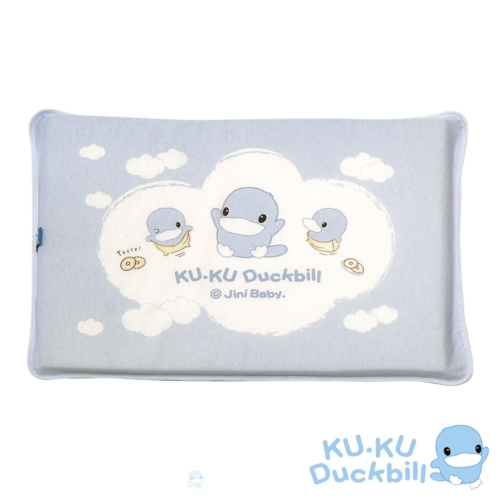 KUKU酷咕鴨 嬰兒感溫記憶趴枕(藍/粉)