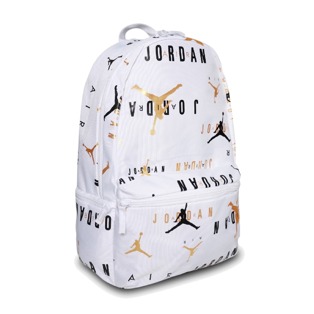 Nike 後背包 Jordan Air Backpack 男款 喬丹 飛人 筆電夾層 上學 雙肩背 白 黑 JD2143004GS-002