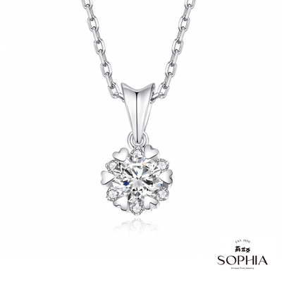 SOPHIA 蘇菲亞珠寶 - 費洛拉 30分 GIA G/SI2 18K金 鑽石項墜