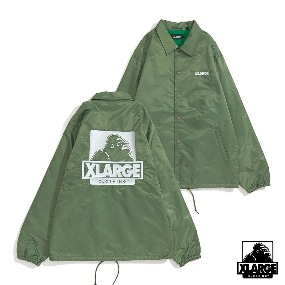 XLARGE EMBROIDERY OG COACHES JACKET防風外套-橄欖| Yahoo奇摩購物中心