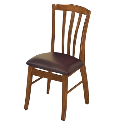 文創集 施夫特 優雅風透氣皮革實木餐椅(二色可選＋單張出貨)-42.5x42x88cm免組