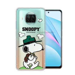 史努比/SNOOPY 正版授權 小米10T Lite 5G 漸層彩繪空壓手機殼(郊遊)