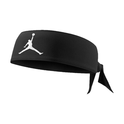 NIKE JORDAN JUMPMAN DRI-FIR頭帶-飛人喬登 籃球 NBA JJN00010OS 黑白