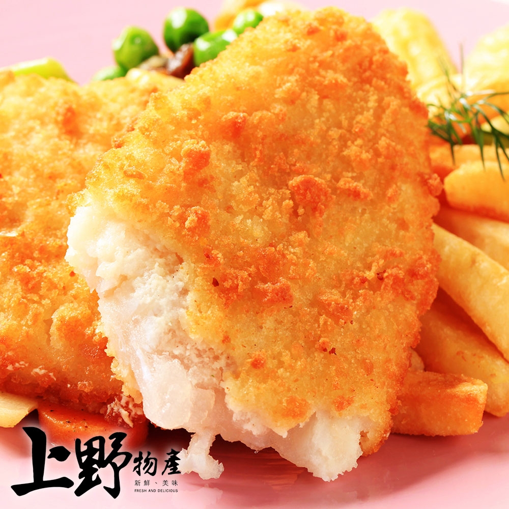 【上野物產】酥脆極選炸蝦仁排x14包 共28片(160g±10%/2片/包)