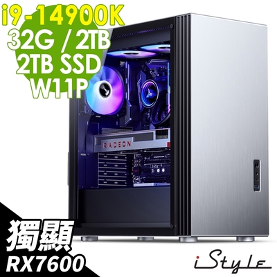 iStyle U800T 水冷工作站 (i9-14900K/Z790/32G/2TB+2TB SSD/RX7600-8G/850W/W11P)