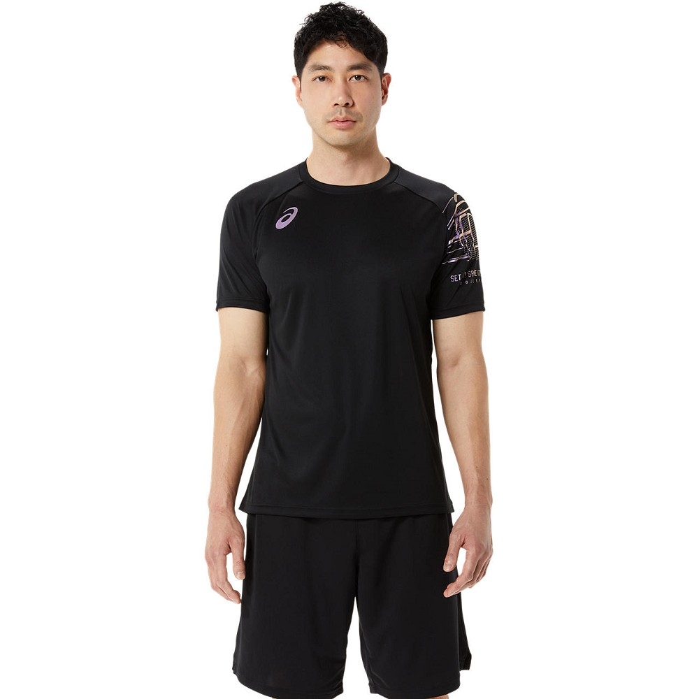 ASICS 亞瑟士 短袖 上衣 男款 排球 服飾  2051A321-002