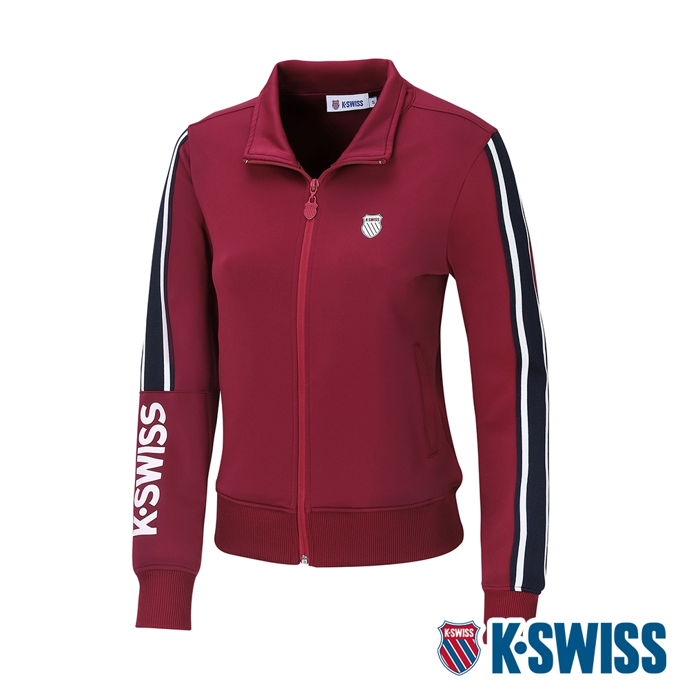 K-SWISS Interlock Jacket運動外套-女-紅