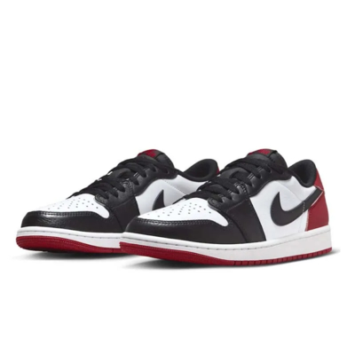 【NIKE 耐吉】休閒鞋 Air Jordan 1 Low OG Black Toe 黑腳趾 黑紅 男款 CZ0790-106