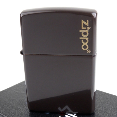 ZIPPO 美系~Brown棕色烤漆-LOGO字樣打火機