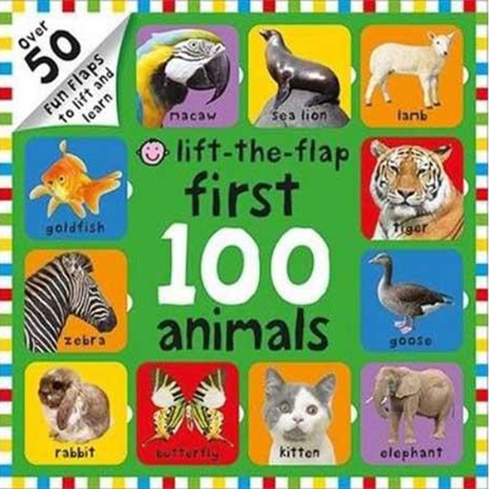 Lift-The-Flap First 100 Animals 硬頁翻翻操作書(英國版) | 拾書所