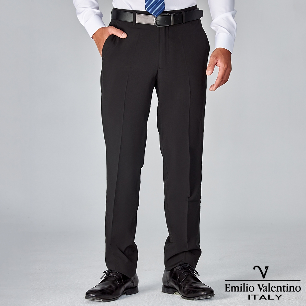 Emilio Valentino 范倫提諾輕量彈性修身西裝褲-兩色任選